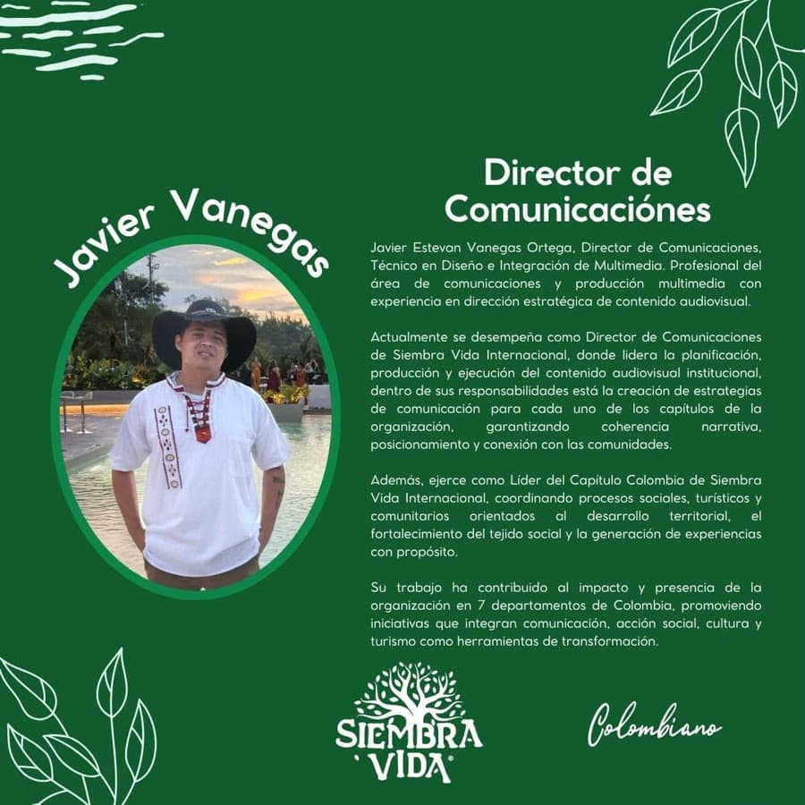 Javier Vanegas — Director de Comunicaciones