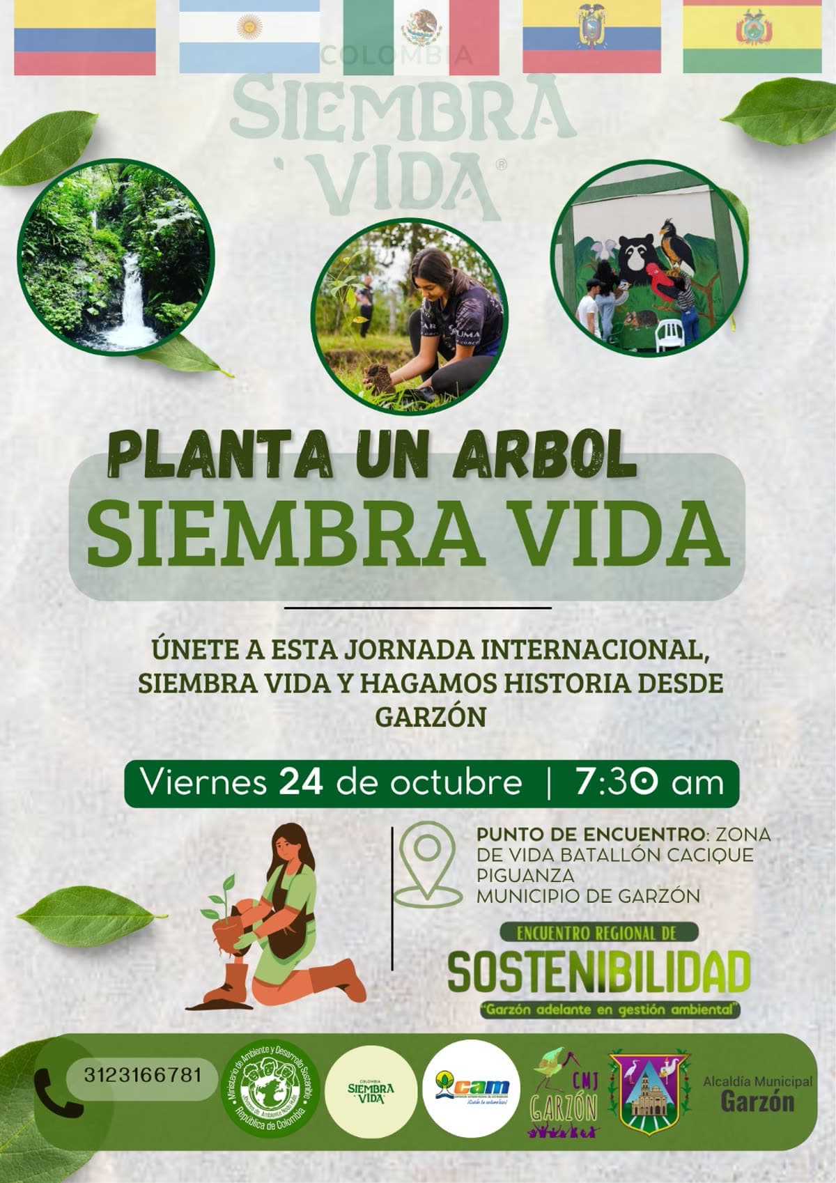 Flyer oficial Garzón, Huila